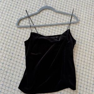 Nordstrom Black Velvet Spaghetti-Strap Cami